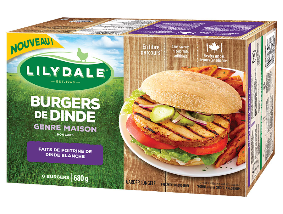 Burgers de dinde genre maison