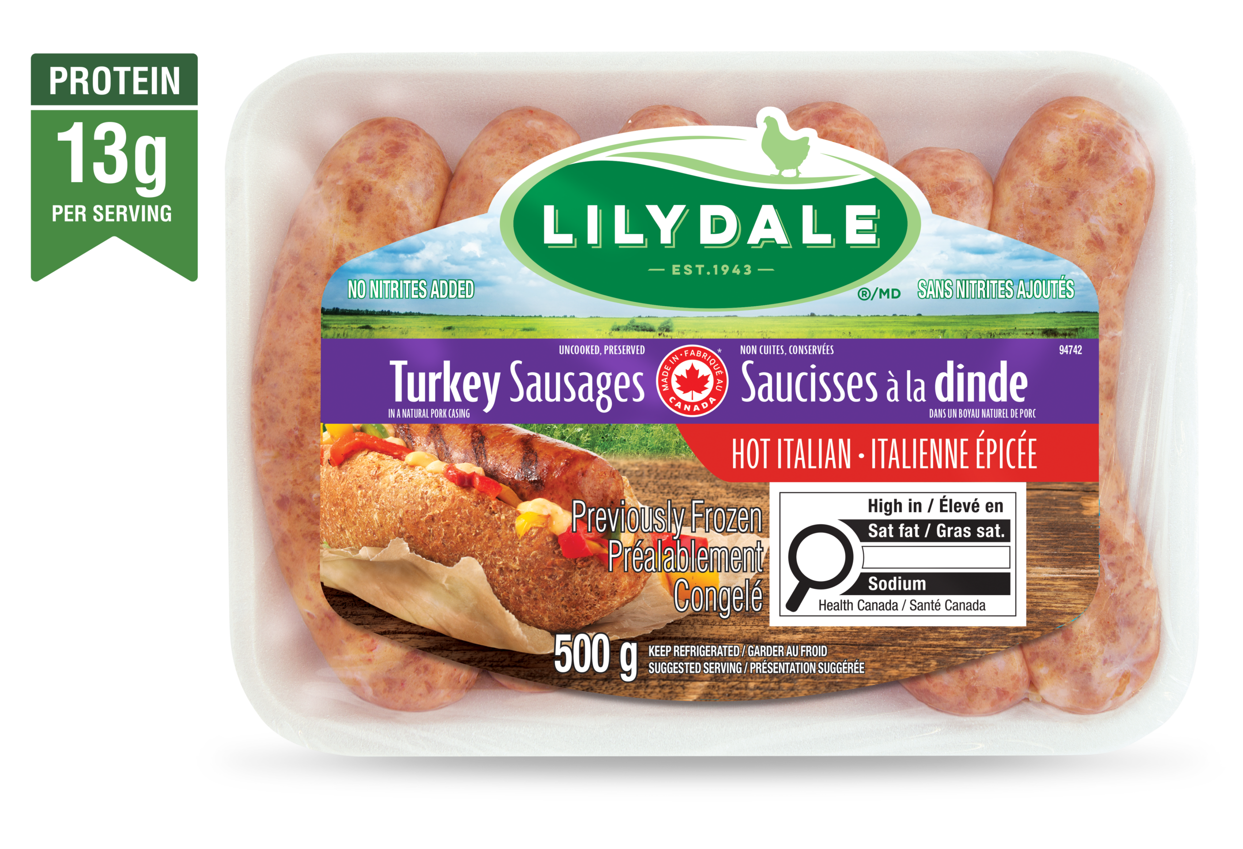 Hot Italian Turkey Sausages