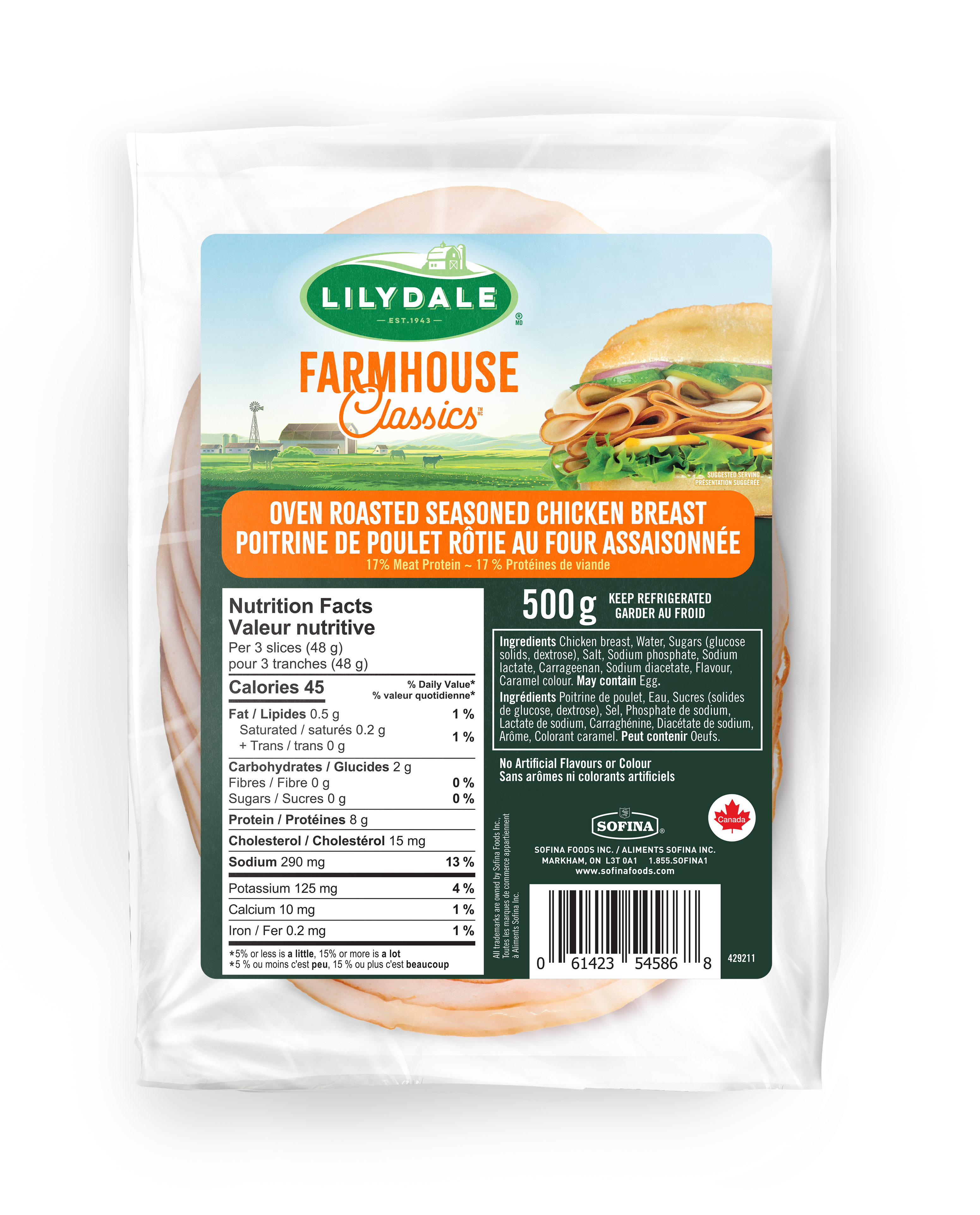 Oven Rosted Chicken Breast Slices