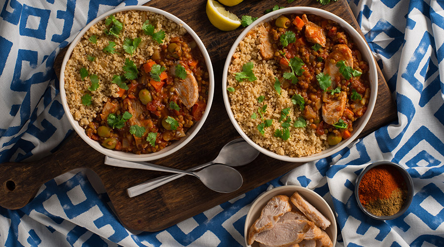 Easy Moroccan Turkey and Lentil Stew