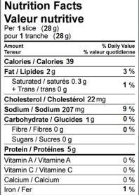 Nutrition Information