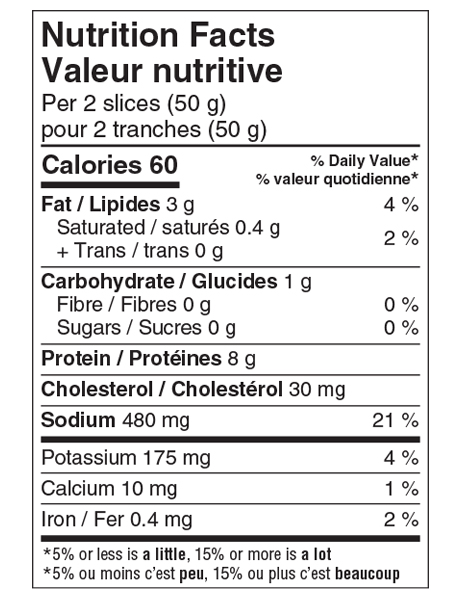 Nutrition Information