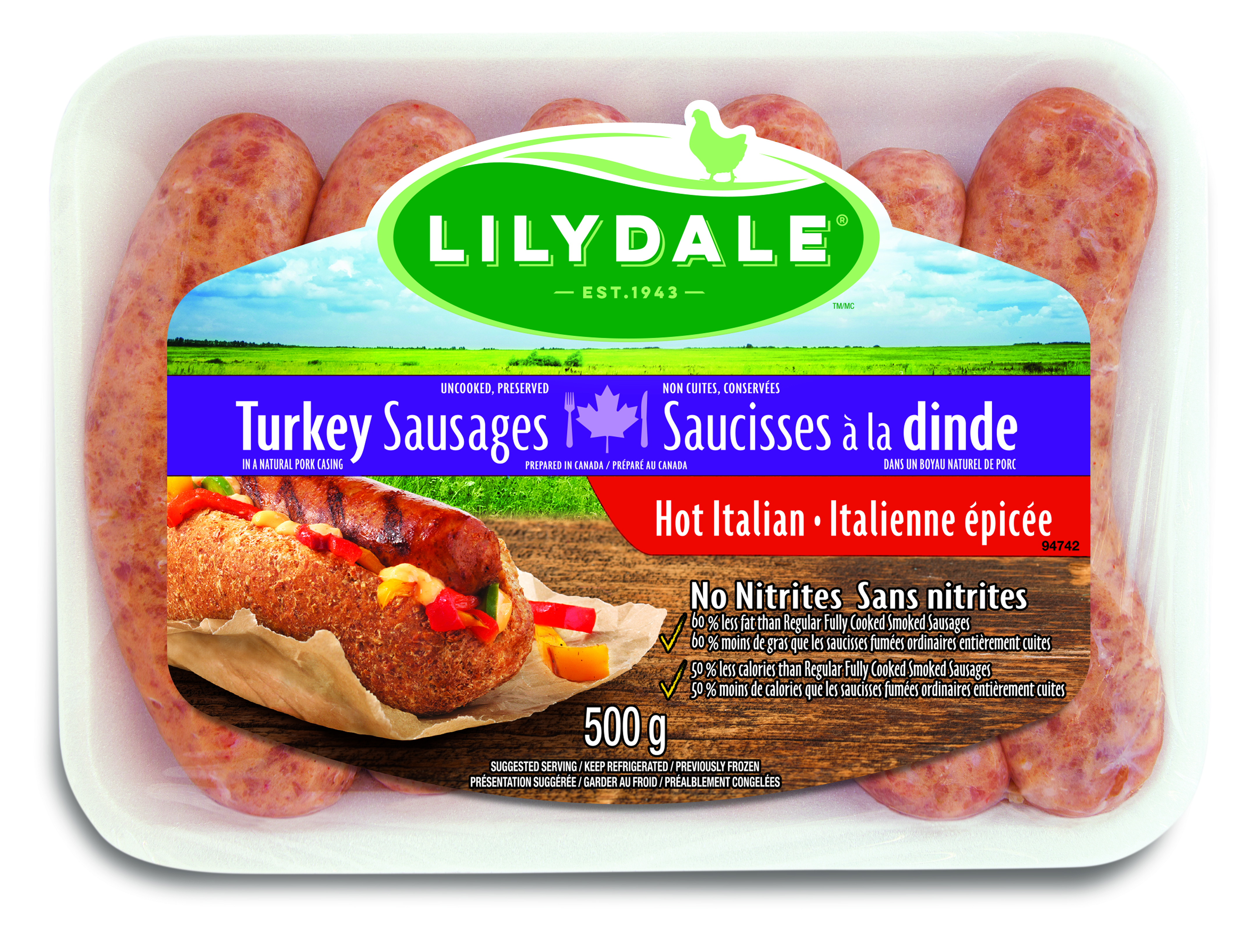 Saucisses à la dinde italiennes épicées