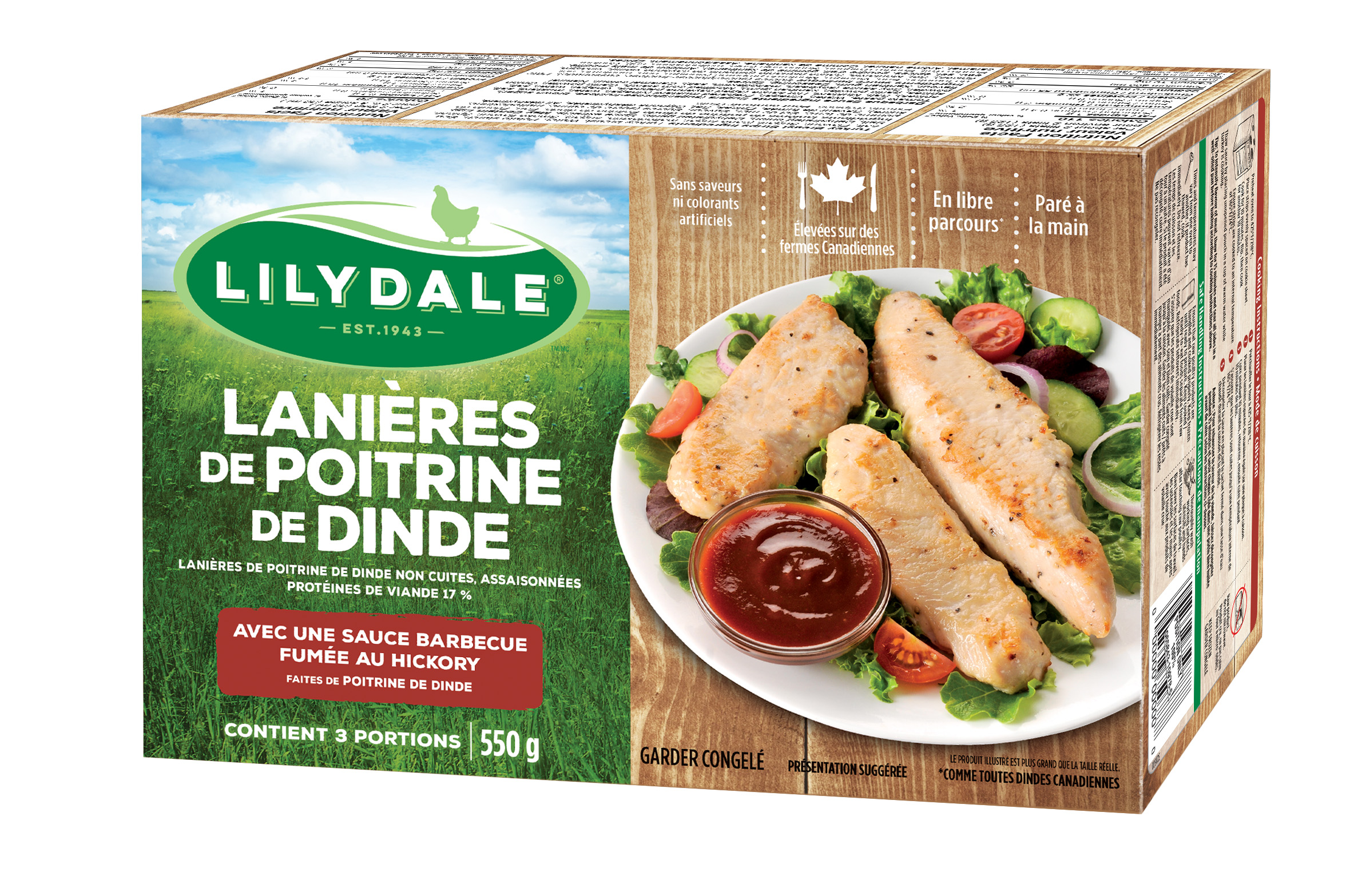 Lanières de poitrine de dinde