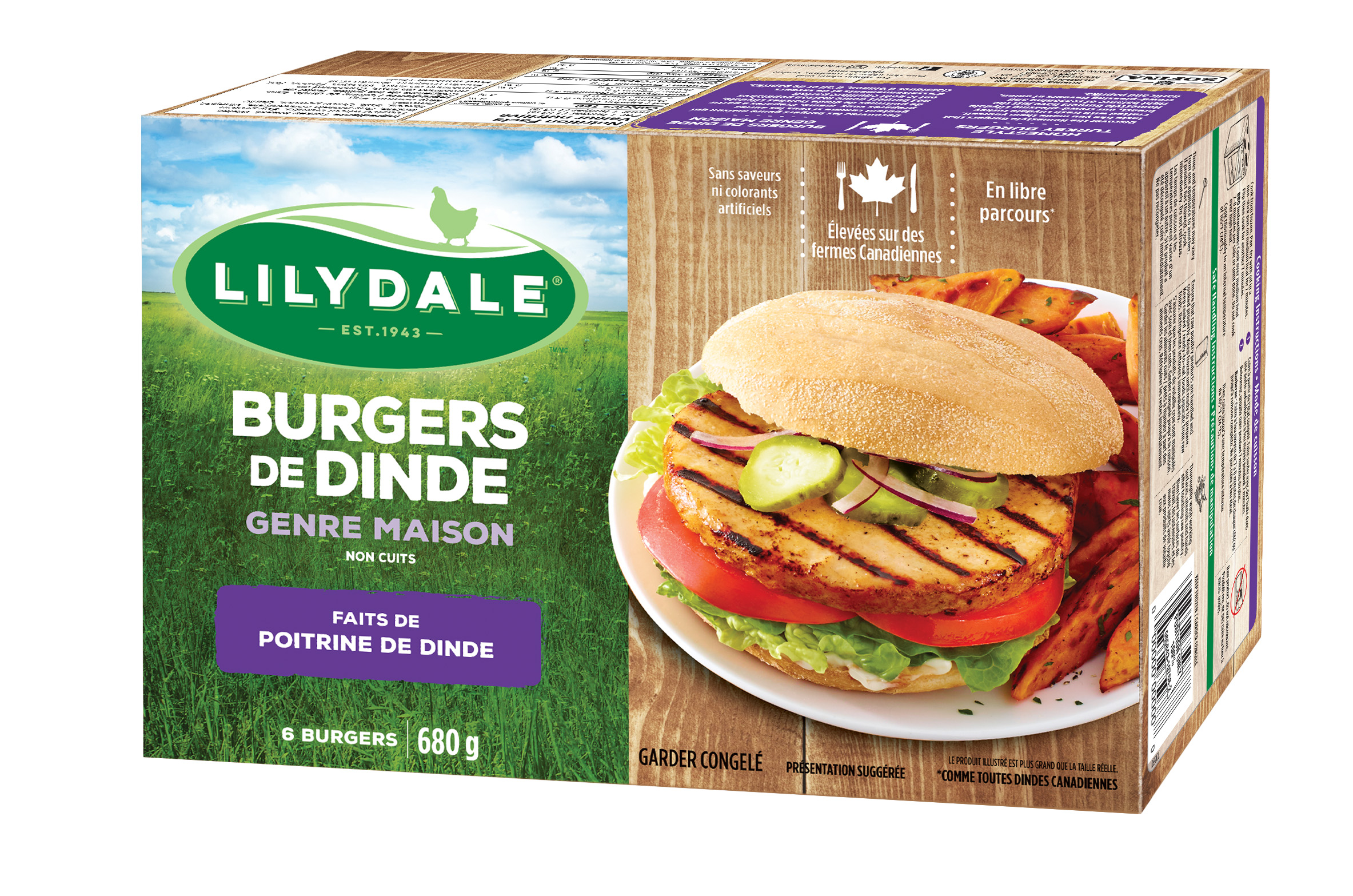 Burgers de dinde genre maison