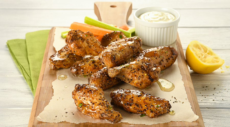 Lemony Salt and Pepper Wings